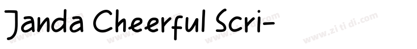 Janda Cheerful Scri字体转换